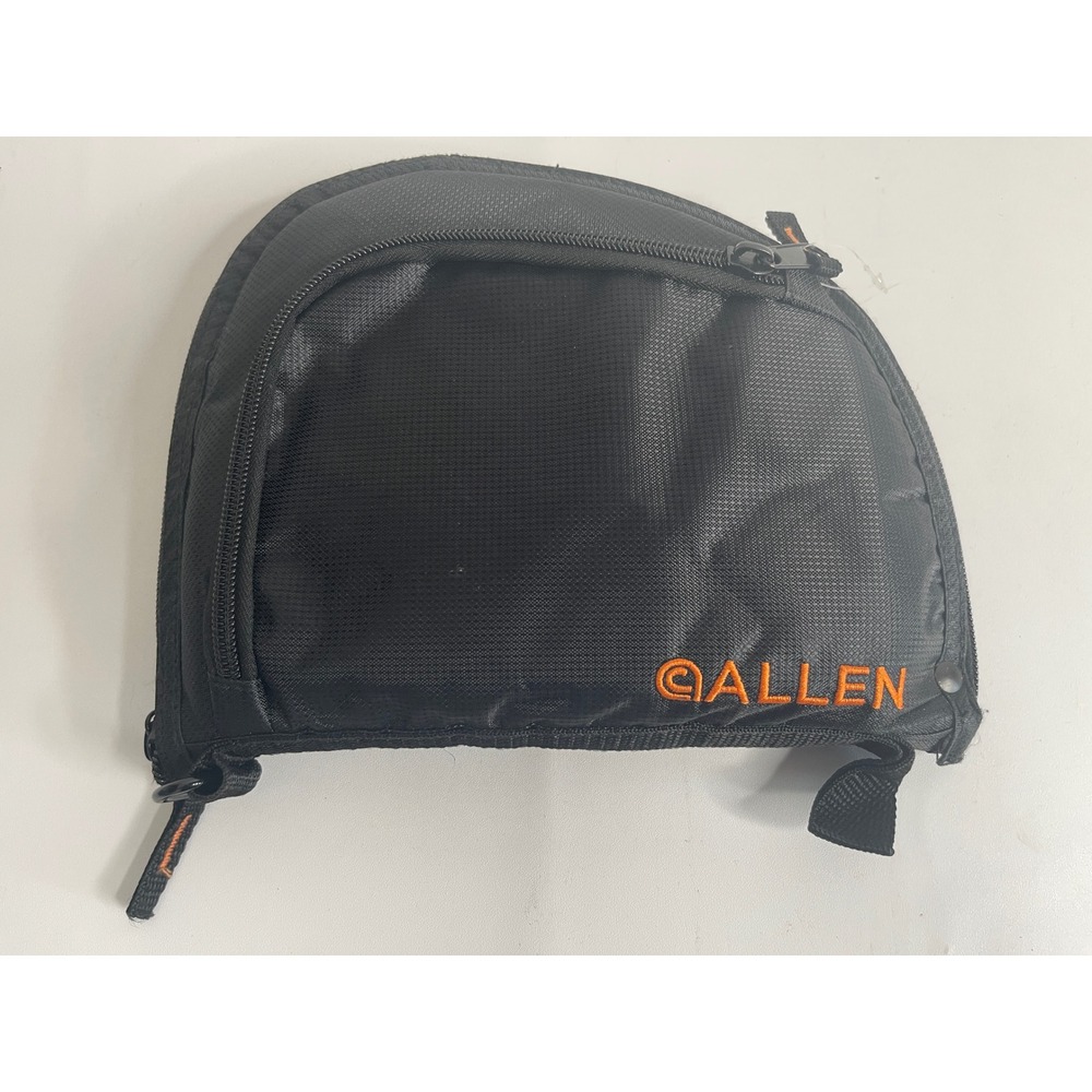 Allen Soft Handgun Case Padded Pistol Rug Black Orange Logo 9" Range Bag Storage